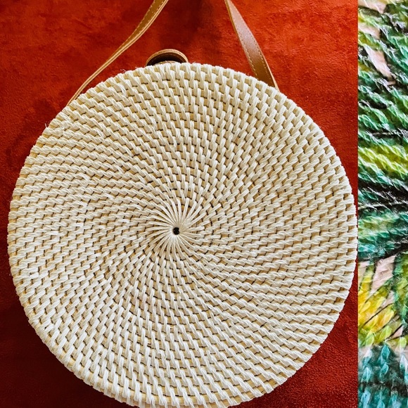 COLLECTION 18 Chic NWT Tropical PALM Leaf Print CROSSBODY BAG Purse - Picture 7 of 16